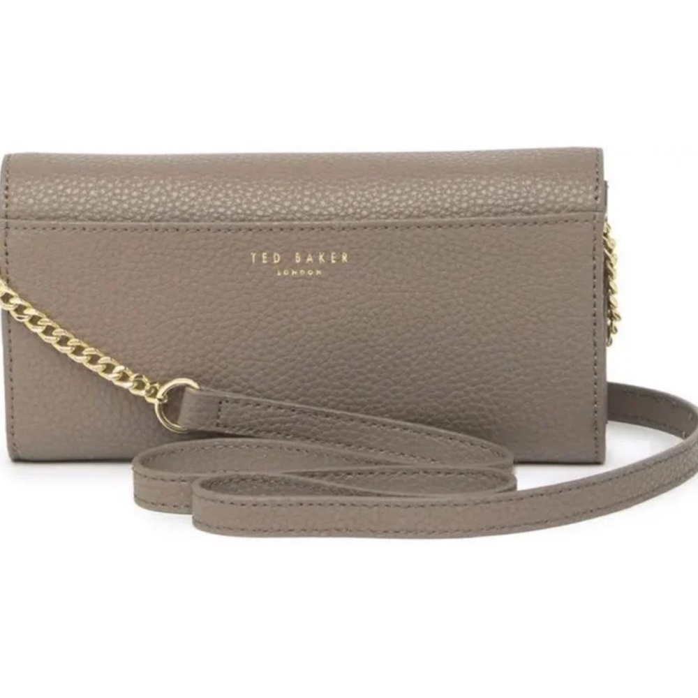 PRICE FIRM Ted Baker Shazdeh Leather Wallet on a Chain NWT $159